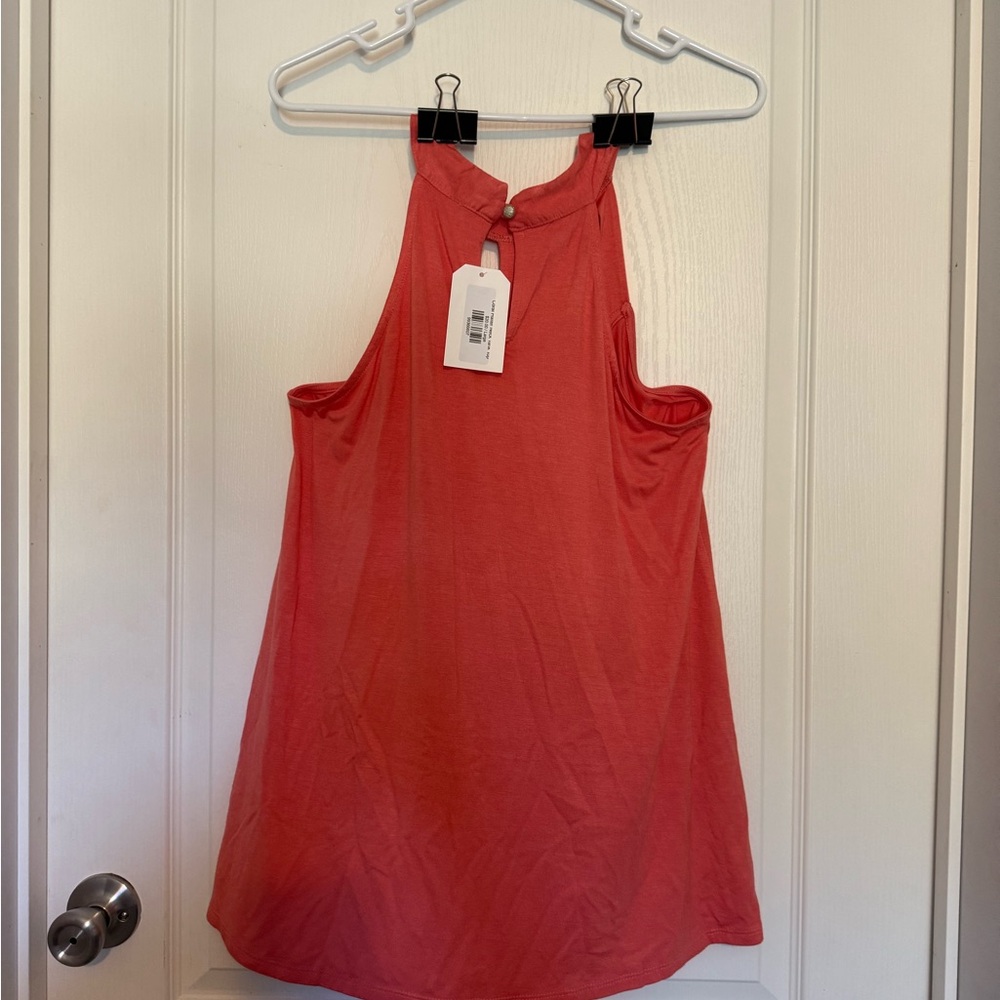 Coral Sleeveless Women's Top size large